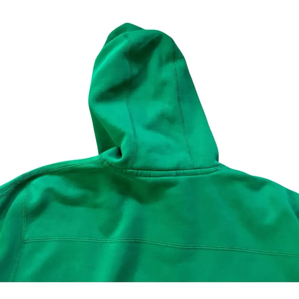 Adidas Men's Lime Green Yellow Trefoil Hoodie Striped Large Streetwear Hiphop